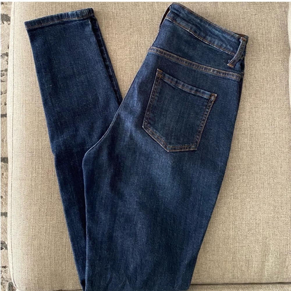 Fashion Nova Blue Denim Distressed Ripped Women’s Skinny Jeans✨